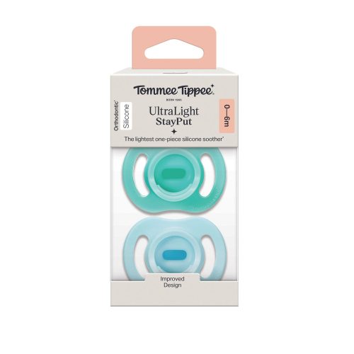 Tommee Tippee játszócumi Ultra Light 2 db 0-6 hó / kék