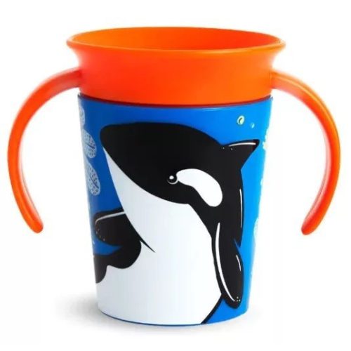 Munchkin Miracle 360 itatópohár 177ml - Wild Love Orca