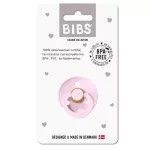BIBS játszócumi – Colour natúr kaucsuk 0-6 hó babarózsaszín 1 db