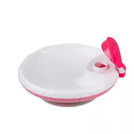 BabyOno tányér, melegentartó /  rózsaszín 