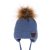  Téli fiús pomponos sapka sötétkék 40/42