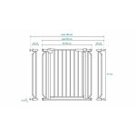 Lionelo ajtórács fém Truus Led 75-105 cm szürke