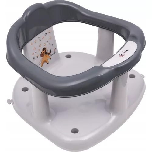 Maltex Panda babaülőke kádba - szürke/ Sötétszürke