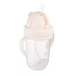Canpol babies Súlyozott szívószálas itatópohár, 270ml, krémszín