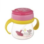 Canpol babies Bögre sport szívószállal és súlyokkal 250 ml, Macska - rózsaszín