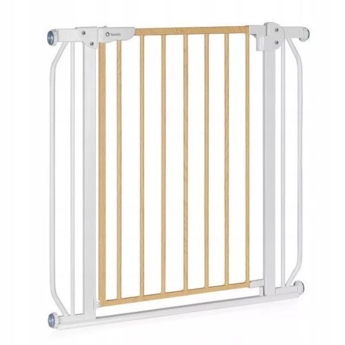 Lionelo Truus Slim biztonsági ajtórács - White Natural (75-105 cm) 2 db toldóval!