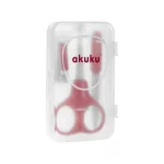 Akuku manikűr készlet tokban piros