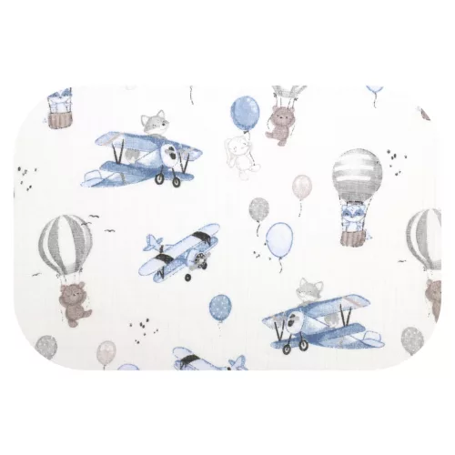 TETRA MINTÁS PELENKA 70x80 CM / REPÜLŐ RÓKA KÉK