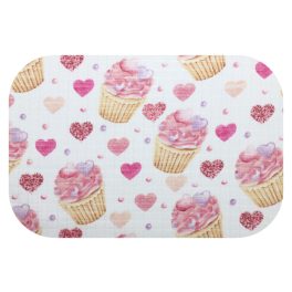 TETRA MINTÁS PELENKA 70X80 CM    RÓZSASZÍN MUFFINOK