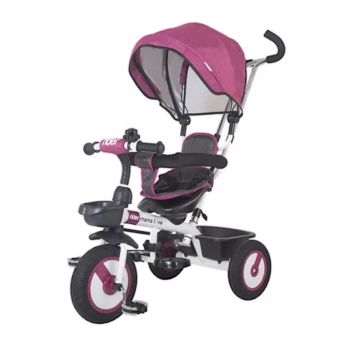 MamaLove Rider szülőkormányos tricikli - Purple