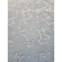 Wellsoft babatakaró 70×90 cm – kék állatmintás