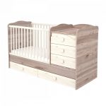 Timba kombiágy Viki maxi 5 fiókos krém-fűz