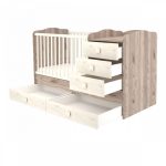 Timba kombiágy Viki maxi 5 fiókos krém-fűz