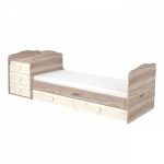 Timba kombiágy Viki maxi 5 fiókos krém-fűz