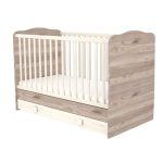 Timba 70x140 heverővé alakítható kiságy ágyneműtartóval krém-fűz