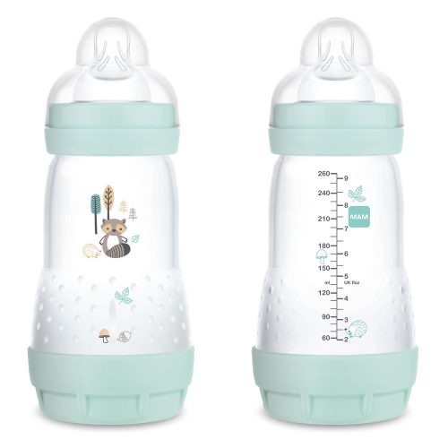 MAM Anti colic Matt Forest cumisüveg 260ml / kék