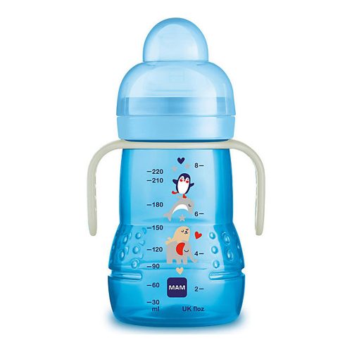 MAM Trainer+ Night tanulópohár 220ml / kék