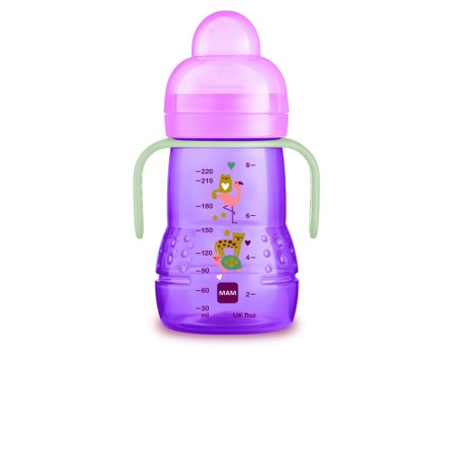 MAM Trainer+ Night tanulópohár 220ml / rózsaszín