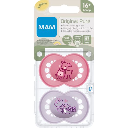 Mam Pure Original szilikon DUPLA 16+ hó