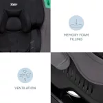Zopa Verso biztonsági övvel rögzíthető / Night Black