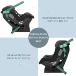 Zopa Verso biztonsági övvel rögzíthető / Aquatic Green