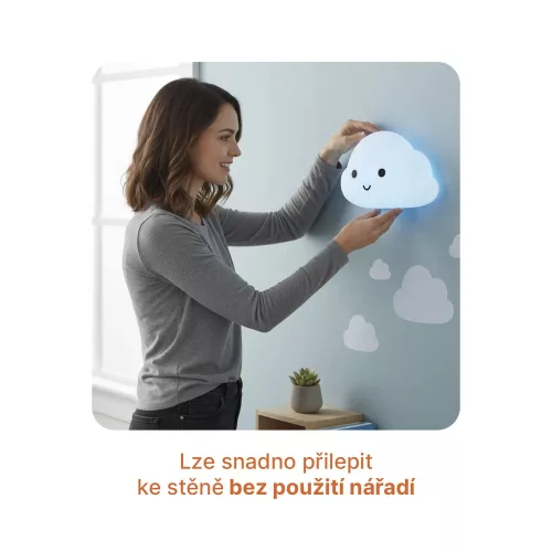 Szilikon fali lámpa Felhő