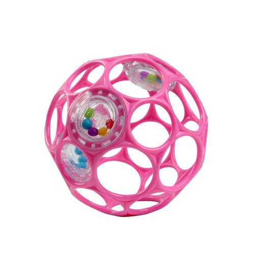 Bright Starts játék Oball Rattle 10cm / rózsaszín
