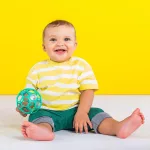Bright Starts játék Oball Rattle 10cm / türisz