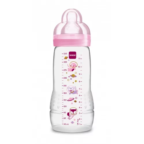 MAM cumisüveg Easy Active 330ml / rózsaszín