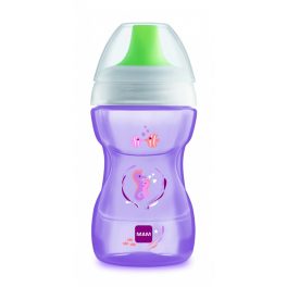 MAM ivópohár Fun to drink cup 270ml 8hó (lila vizicsikó)