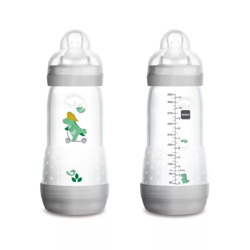 MAM cumisüveg Anti-Colic 320ml / szürke