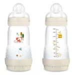 MAM Anti colic Matt Forest cumisüveg 260ml / bézs