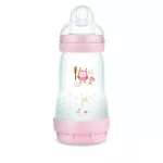 MAM Anti colic Matt Forest cumisüveg 260ml / rózsa
