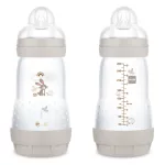 MAM Anti colic Matt Forest cumisüveg 260ml / szürke