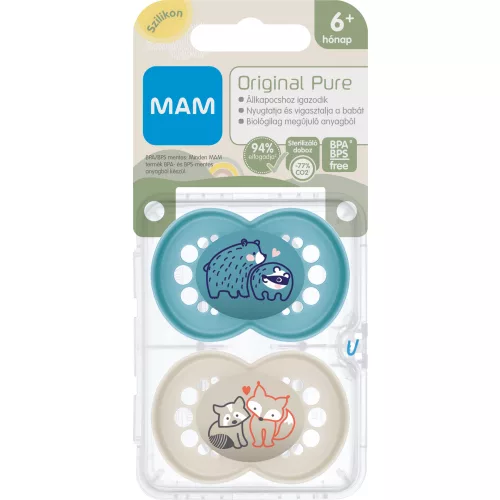 Mam Pure Original szilikon DUPLA 6+ hó