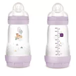 MAM Anti colic Matt Forest cumisüveg 260ml / Lila