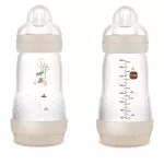 MAM Anti colic Matt Forest cumisüveg 260ml / Bézs