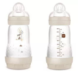 MAM Anti colic Matt Forest cumisüveg 260ml / Bézs