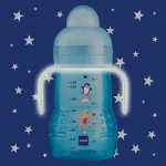 MAM Trainer+ Night tanulópohár 220ml / kék