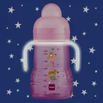 MAM Trainer+ Night tanulópohár 220ml / lány