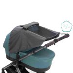 Fillikid kiegészítő naptető babakocsira és mózeskosárra Deluxe szürke-melange