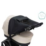Fillikid kiegészítő naptető babakocsira és mózeskosárra Deluxe fekete 