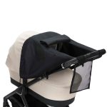 Fillikid kiegészítő naptető babakocsira és mózeskosárra Deluxe fekete 