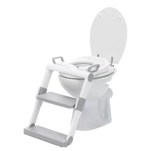 Fillikid lépcsős wc szűkítő - szürke/fehér 