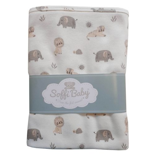 Soffi Baby takaró pamut dupla happy-szafari 80x100cm