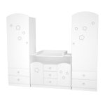 Timba szekrény Félix balos elem fehér-csillagos