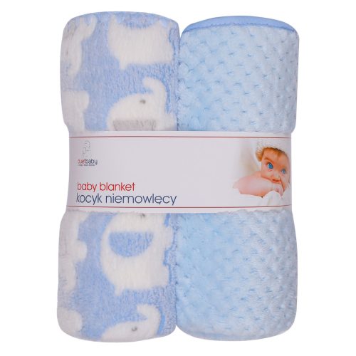 Duet Baby 3D CORA  Takaró 80x90  2 db-os / Kék