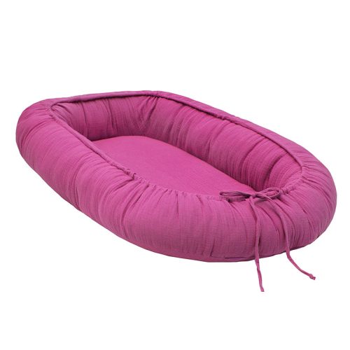 Muszlin babafészek /Pink