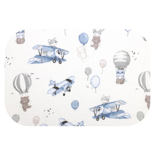 TETRA MINTÁS PELENKA 70Y80 CM / REPÜLŐ RÓKA KÉK
