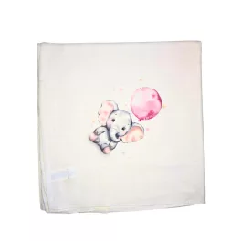 Moni Tetra kifogó - fürdőlepedő 140x140cmcm Elefánt
